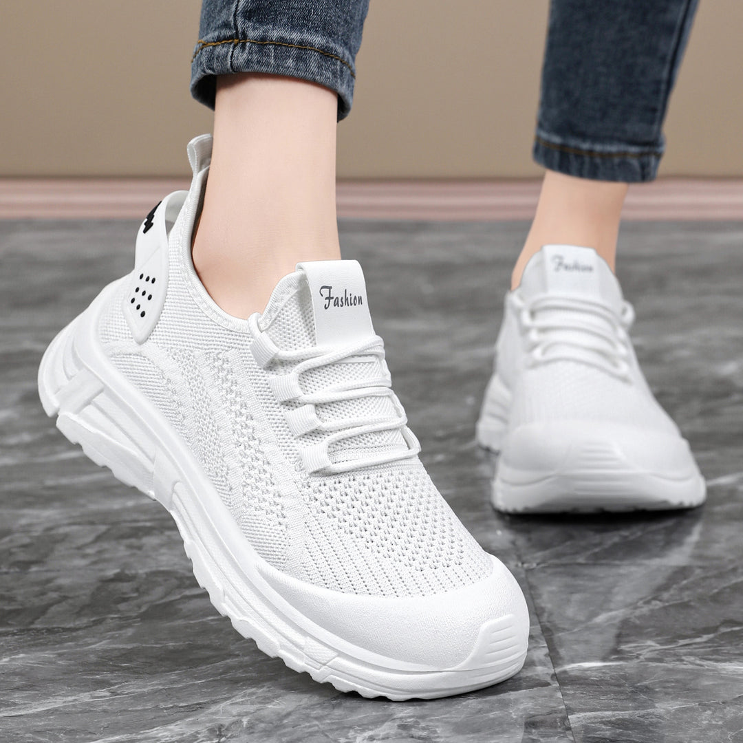 Damen Sportliche Leichtgewicht-Sneaker mit atmungsaktiver Strickstruktur EB