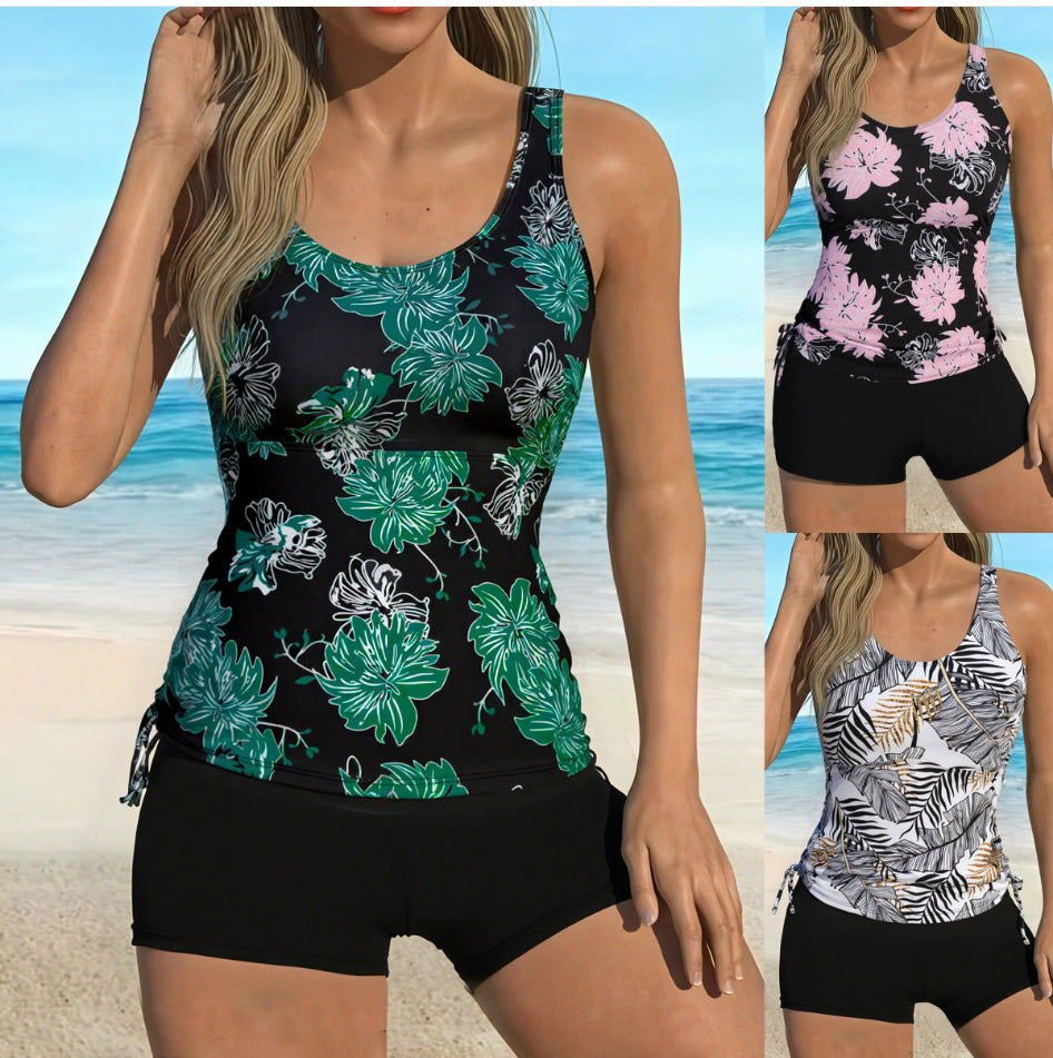 Damen Tankini-Set mit floralen Akzenten und komfortablem Design EB