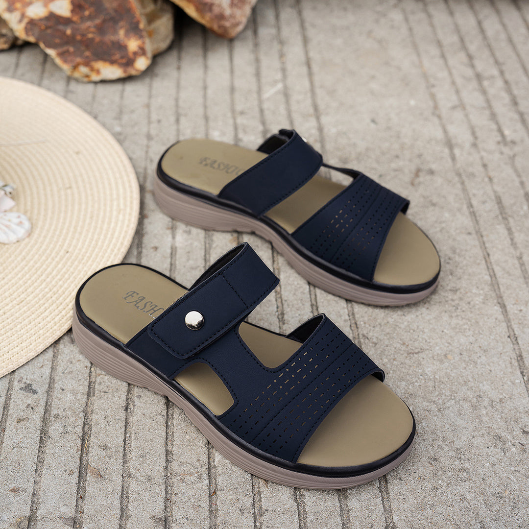 Damen Komfortable Sandalen mit verstellbaren Riemen und atmungsaktiver Oberfläche EB