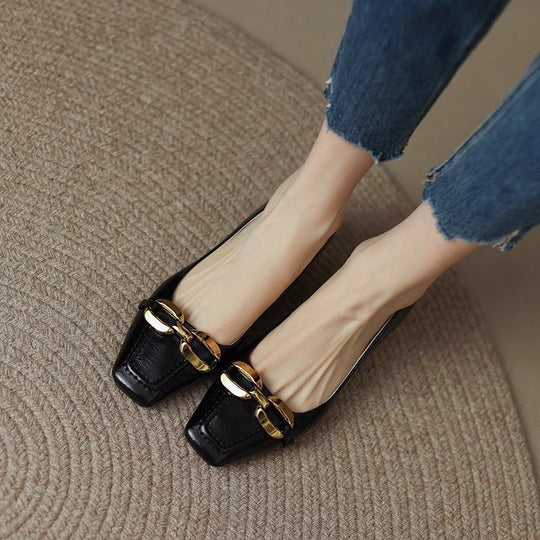 Damen Ballerinas mit elegantem Kettenakzent EB