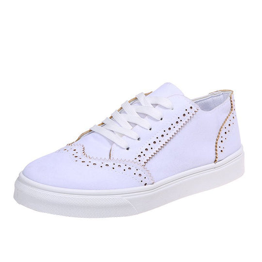 Damen Sneaker mit eleganter Perforation und rutschfester Sohle EB