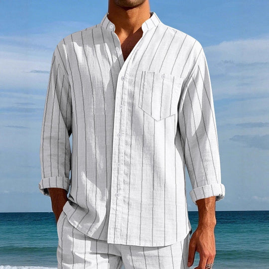 Herren Hemd mit modernem Streifenmuster EB