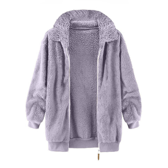 Damen Fleece-Jacke im Oversized-Stil EB