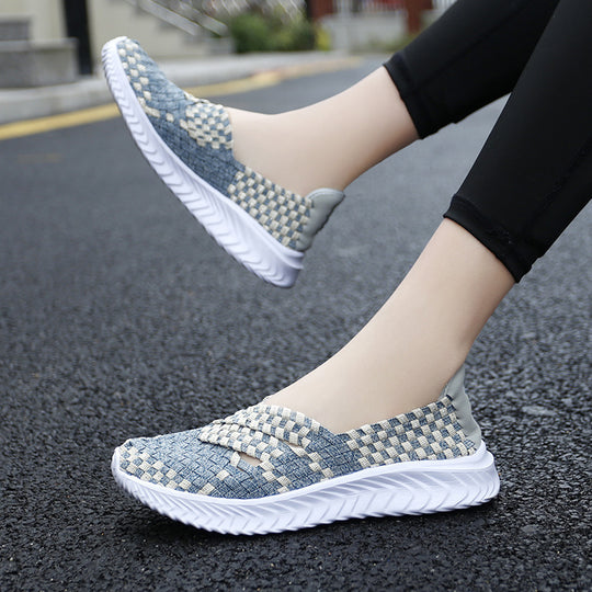 Damen Atmungsaktive Slip-On Freizeitsneaker mit flexiblem Obermaterial EB