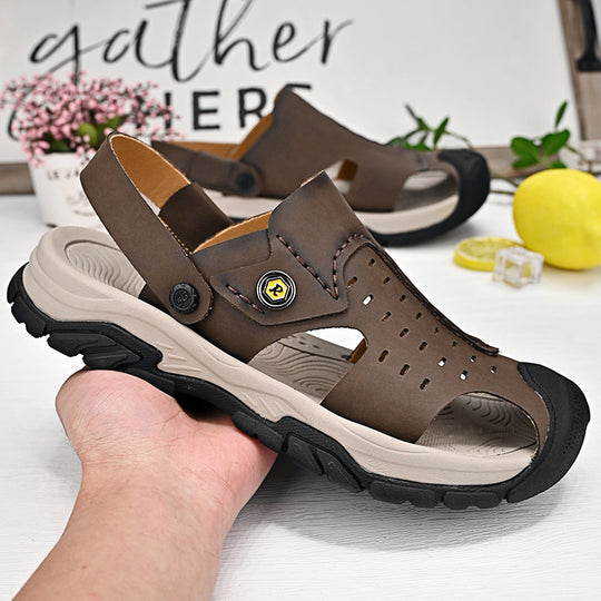Herren Sportliche Outdoor-Sandalen mit flexiblem und rutschfestem Sohlen-Design EB