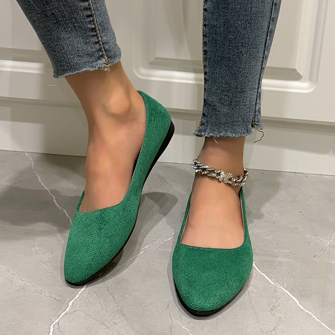 Damen Spitzen Ballerinas mit bequemer Sohle und eleganter Textur EB