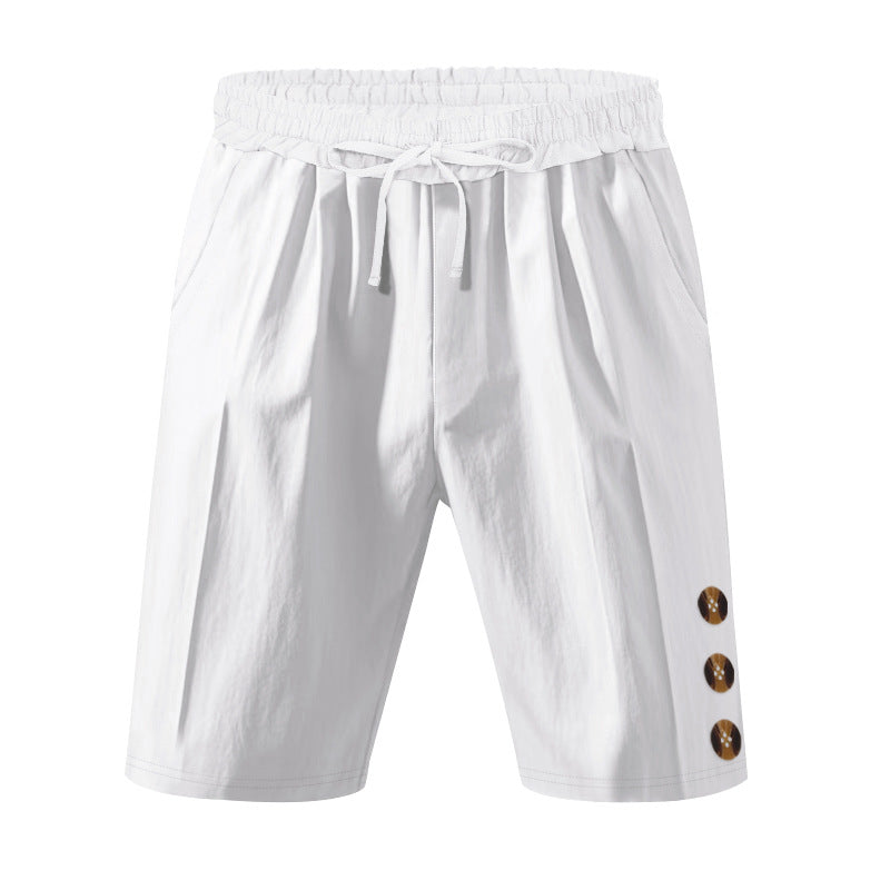 Herren lässige Sport-Shorts mit elastischem Bund und praktischen Seitentaschen EB
