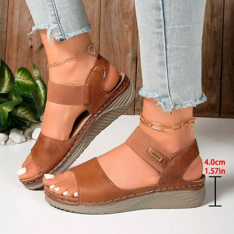 Damen bequeme Sandalen mit atmungsaktivem Obermaterial und rutschfester Sohle EB