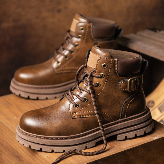 Damen Robuste Schnürboots aus strapazierfähigem Kunstleder EB