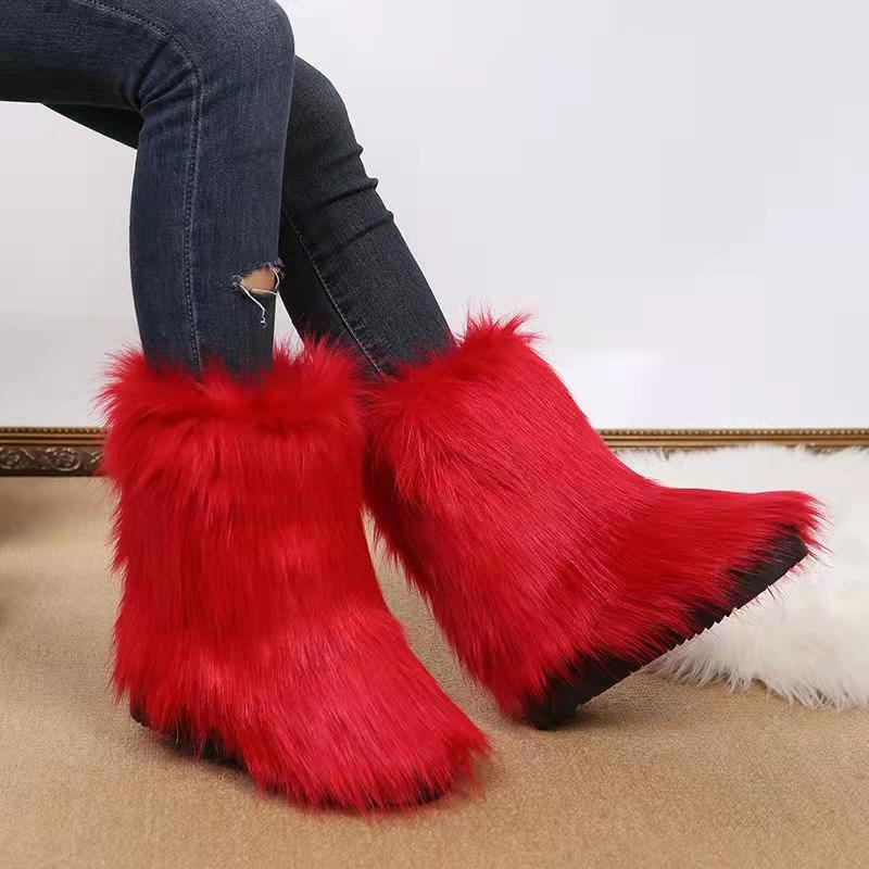Damen Winterstiefel mit kuscheligem Kunstfell-Futter und rutschfester Sohle EB