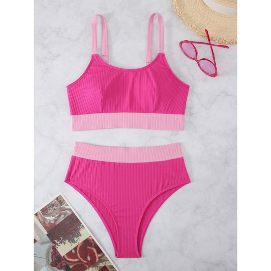 Damen Sport-Bikini-Set mit elegantem Design und verstellbaren Trägern EB
