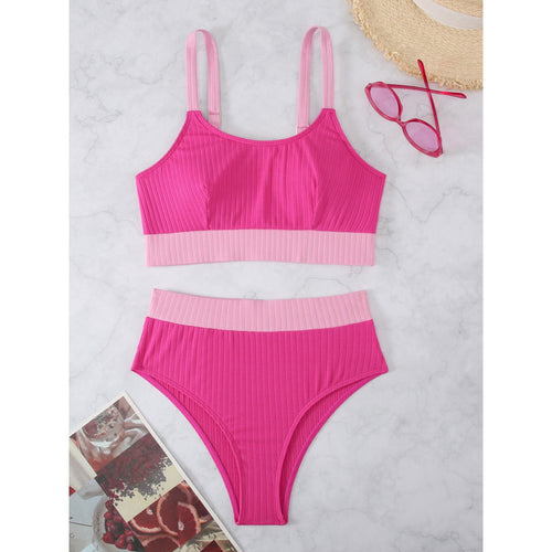 Damen Sport-Bikini-Set mit elegantem Design und verstellbaren Trägern EB