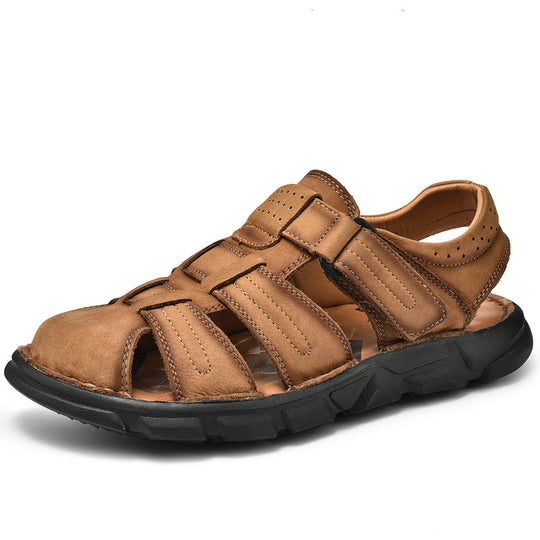 Herren bequeme Sandalen aus hochwertigem Leder EB