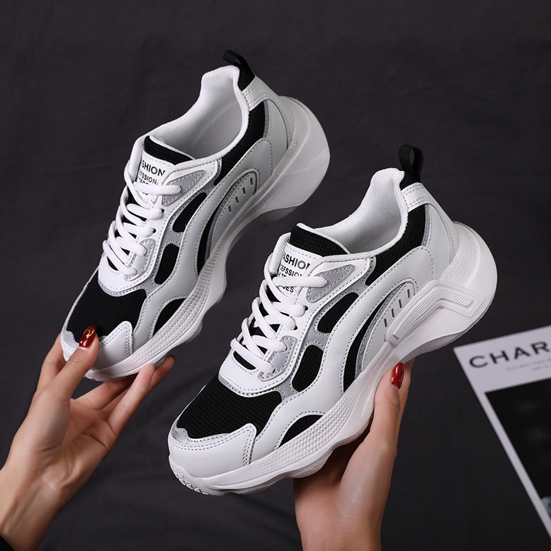 Damen Sportliche Sneakers mit atmungsaktiver Mesh-Oberfläche und dämpfender Sohle EB