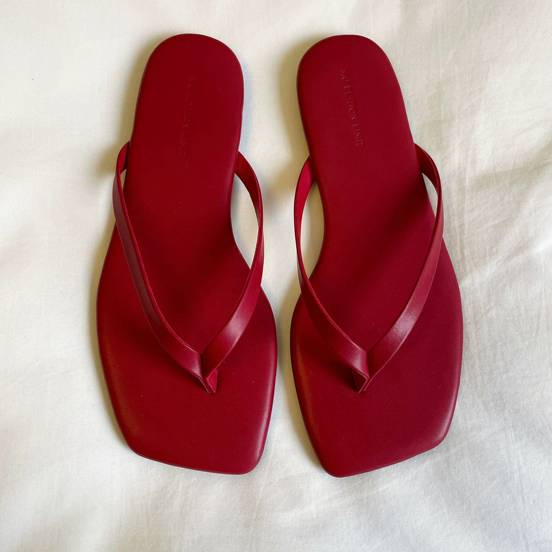 Damen Zehentrenner-Sandalen mit minimalistischer Silhouette und ergonomischem Fußbett EB