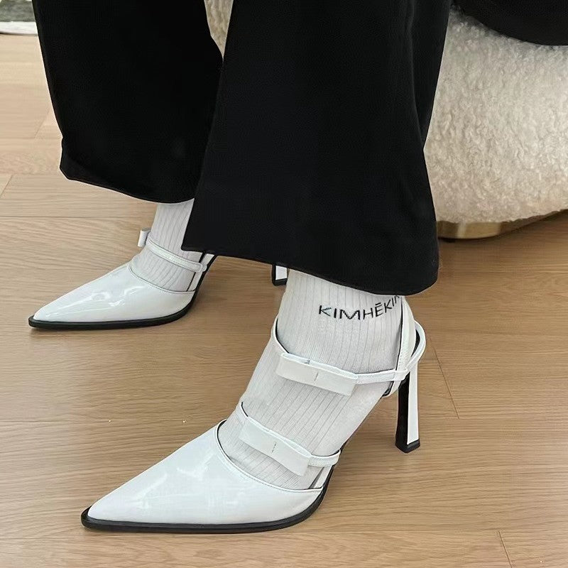 Damen elegante spitze Slingback-Pumps EB