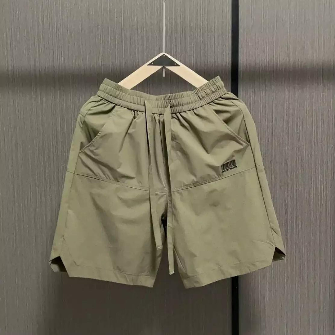 Herren lässige Sportshorts mit elastischem Bund und seitlichen Eingrifftaschen EB