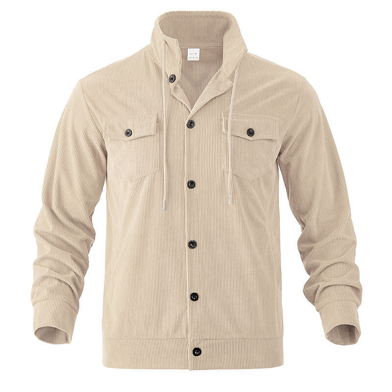 Herren Cordjacke mit verstellbarem Kordelzug und praktischen Brusttaschen EB