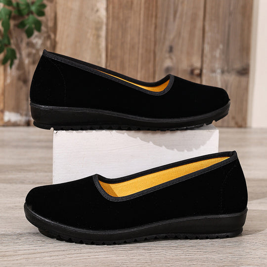 Damen Bequeme und elegante Slipper aus hochwertigem Samt EB