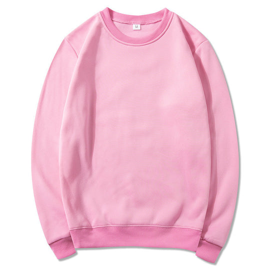 Unisex zeitloser Rundhals-Sweater ohne Kapuze mit angerauter Innenseite und verstärktem Nacken EB