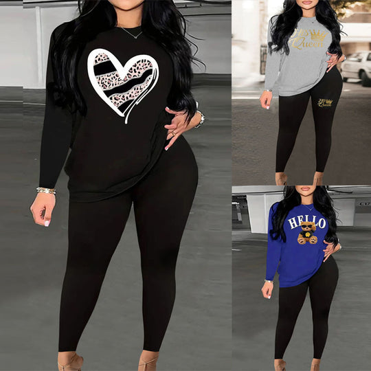 Damen Langarmshirt mit niedlichem Bärenmotiv und lässigem Schnitt EB