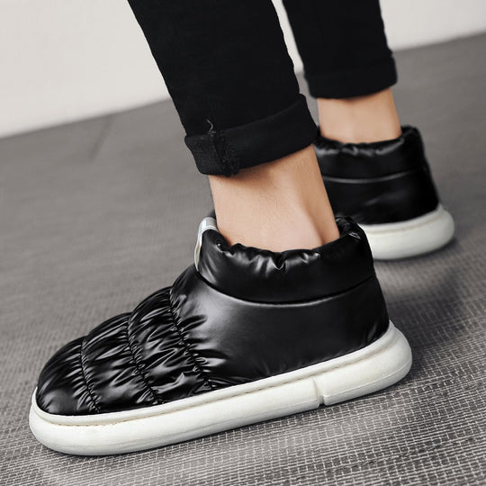 Damen Puff-Sneaker mit hohem Kragen und rutschfester Sohle EB