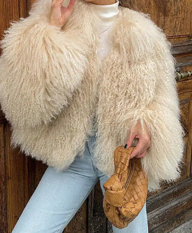 Damen Flauschige Kuscheljacke EB
