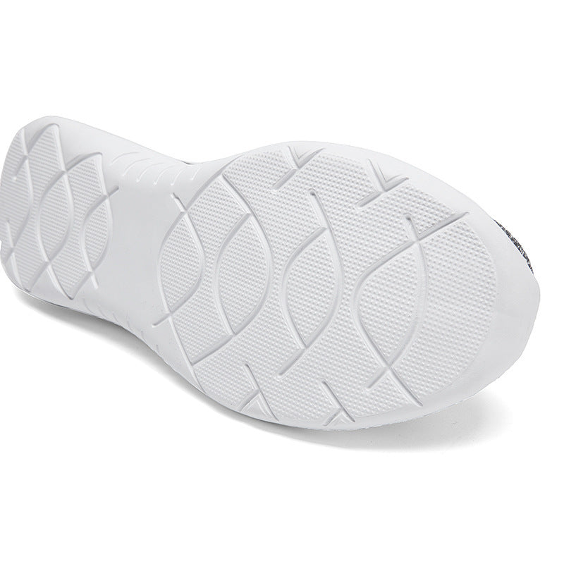 Damen Slip-On Sneakers mit elastischen Einsätzen und atmungsaktiver Stricktechnologie EB