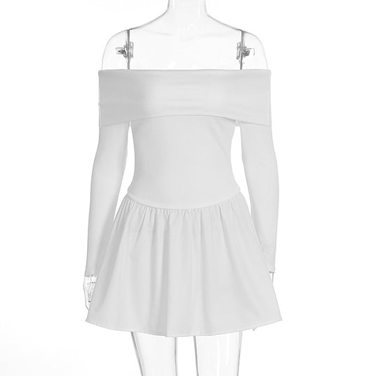 Damen Off-Shoulder Kleid EB