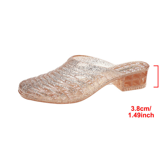 Damen Transparente Clogs mit modernem Schnitt EB