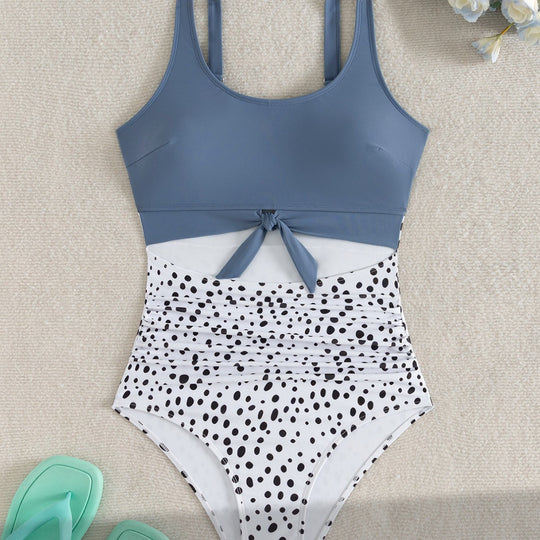 Damen Bikiniset mit Hoher Taille und Raffungen EB