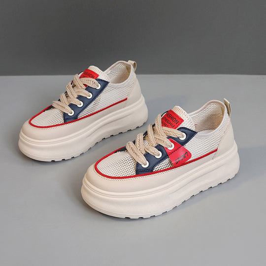 Damen Sportliche Chunky Sneakers mit atmungsaktivem Obermaterial und dämpfender Sohle EB