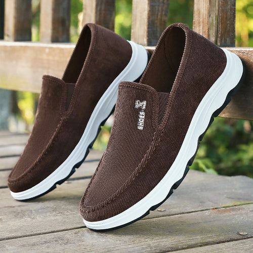 Damen Bequeme und modische Slip-On Sneakers mit rutschfester Sohle EB