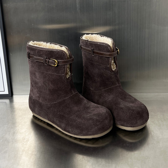 Damen modische und warme Stiefel mit weichem Innenfutter EB