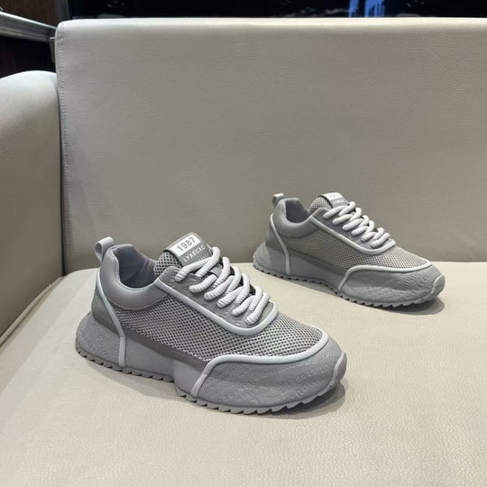 Damen sportliche Sneakers mit atmungsaktiver Mesh-Oberfläche und rutschfester Sohle EB