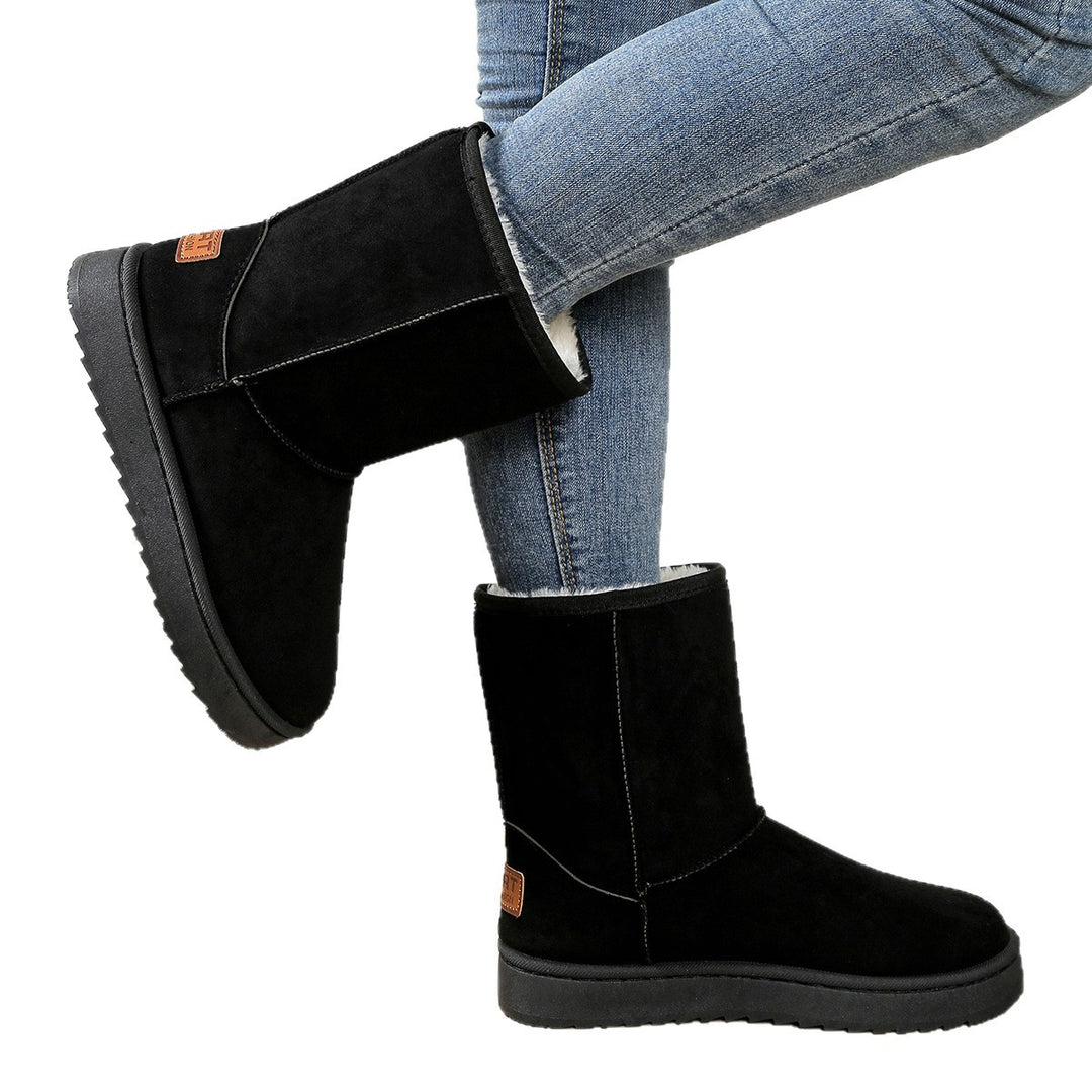 Damen Kuschelige Winterstiefel mit weichem Futter EB