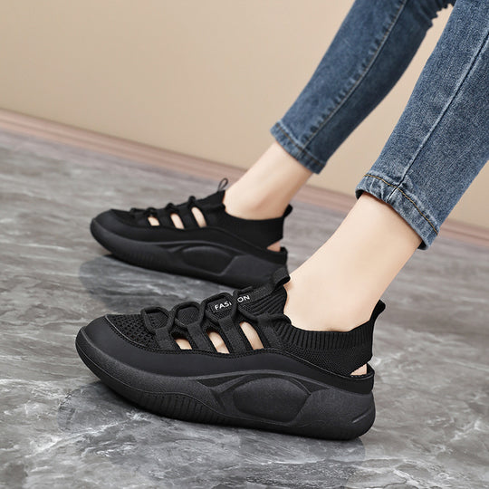 Damen Sportliche Sneakers mit atmungsaktiver Netzstruktur und komfortabler Dämpfung EB