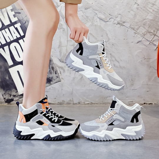 Damen Hohe Sneakers mit wärmendem Innenfutter und strukturiertem Design EB