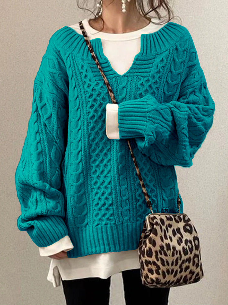 Damen Strickpullover mit strukturiertem Muster EB