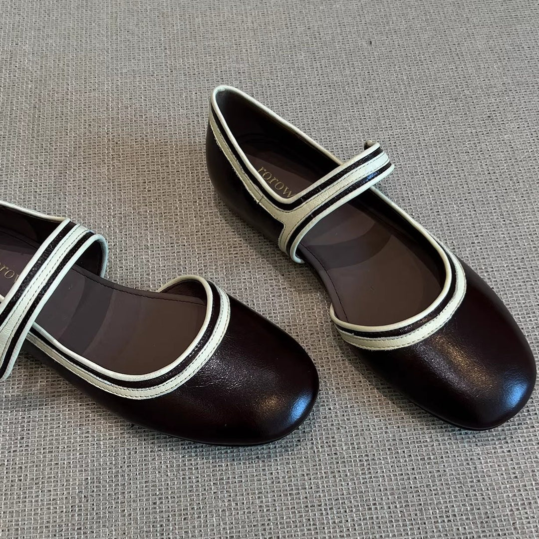 Damen Ballerinas mit modischen Riemchen EB