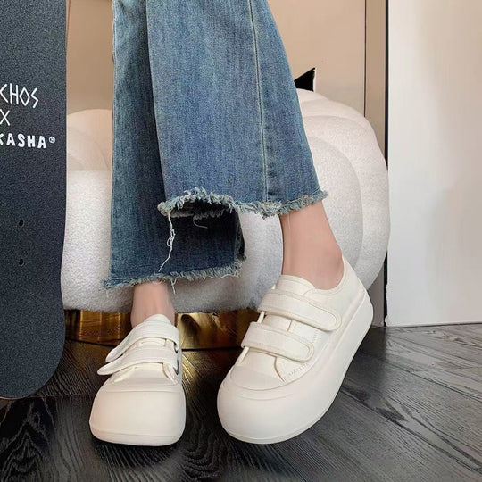 Damen Slip-On Sneakers mit verstellbarem Klettverschluss und gepolsterter Sohle EB