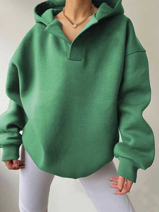 Damen Oversized Kapuzenpullover mit modischem Schnitt und legerem Look EB