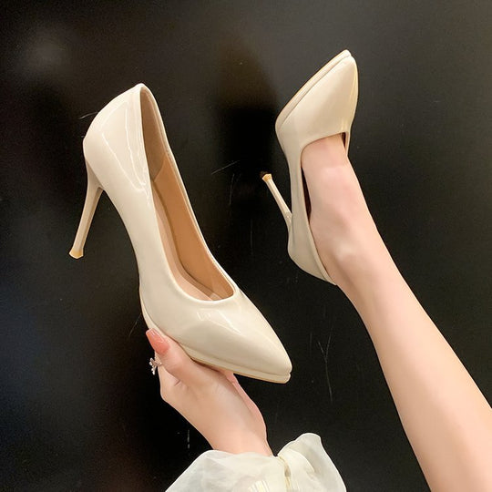 Damen elegante Spitzen High Heels EB