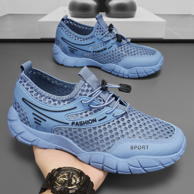 Damen Atmungsaktive Freizeitschuhe mit elastischem Schnellschnürsystem und stoßdämpfender Sohle EB