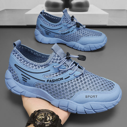 Damen Atmungsaktive Freizeitschuhe mit elastischem Schnellschnürsystem und stoßdämpfender Sohle EB