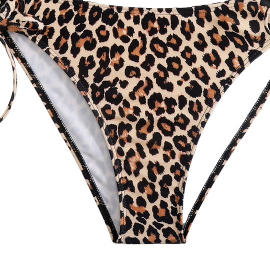 Damen Triangel-Bikini mit trendigem Leopardenmuster EB