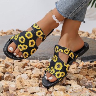 Damen Blumige Sandalen im modernen Design EB