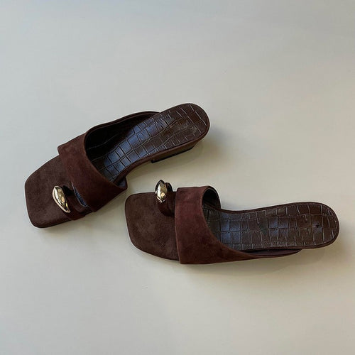 Damen Modische Pantoletten mit elegantem Akzent EB