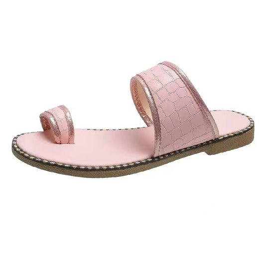 Damen elegante Slide-Sandalen mit luxuriösen goldenen Akzenten EB