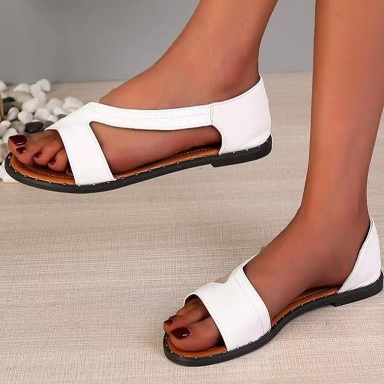 Damen Riemensandalen mit komfortablem Fußbett und dekorativem Design EB